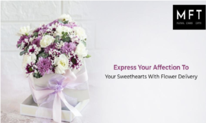 Sweethearts With Flower Delivery